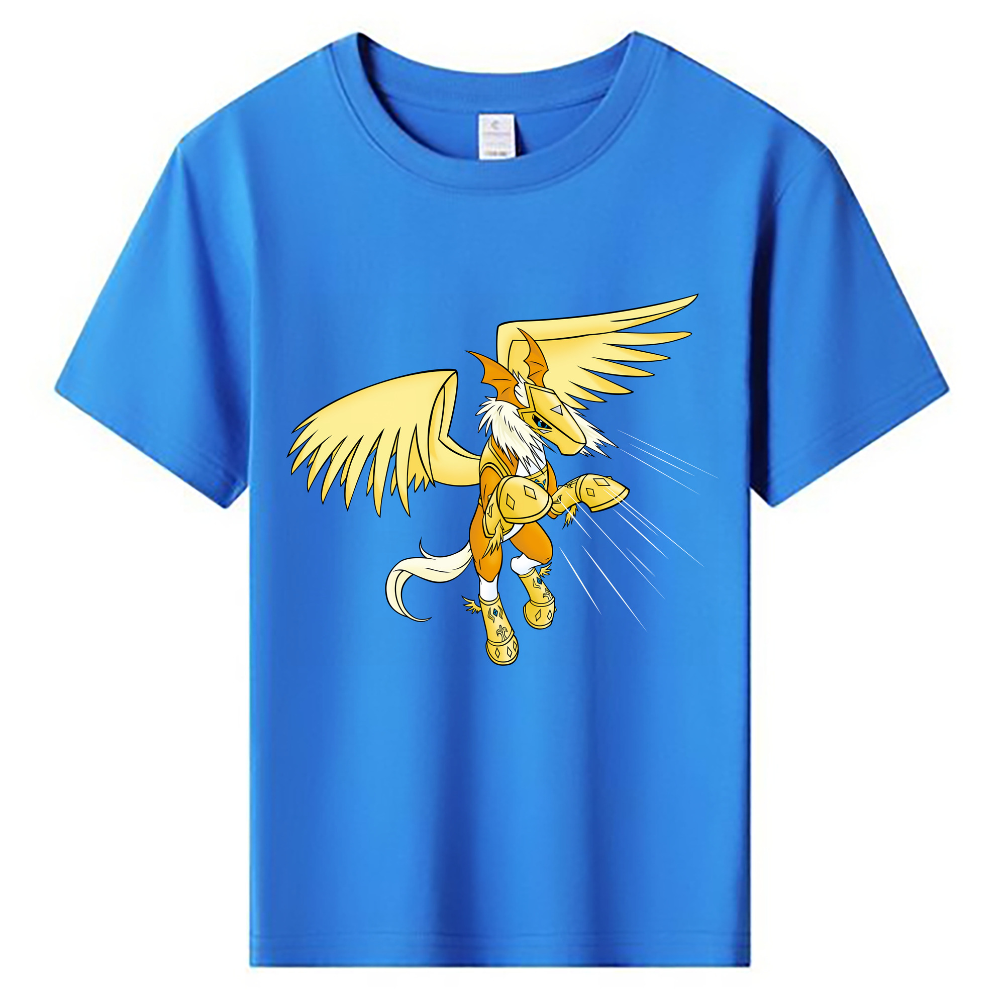 （画像用） Digimon デジタルモンスター/デジモン 綿100％キッズTシャツ（フロントプリント）
